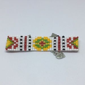 Handmade protective pattern beaded bracelet
